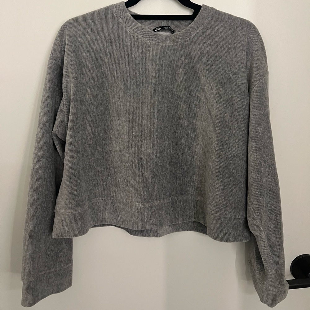 Grey corduroy Zara Sweater